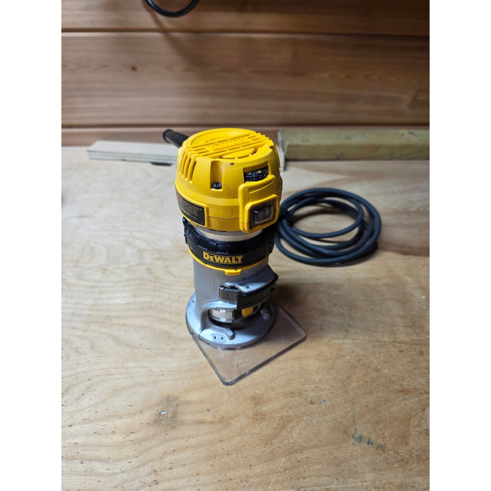 Dewalt DWP611 1.25 HP Compact Router Yellow Silver Corded Power Tool